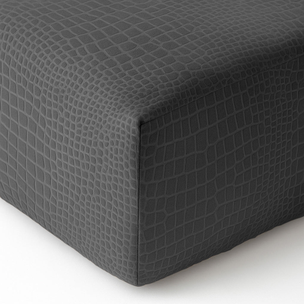 Matras Hoeslaken Velvet Snake Skin - Jet Black - Image 9