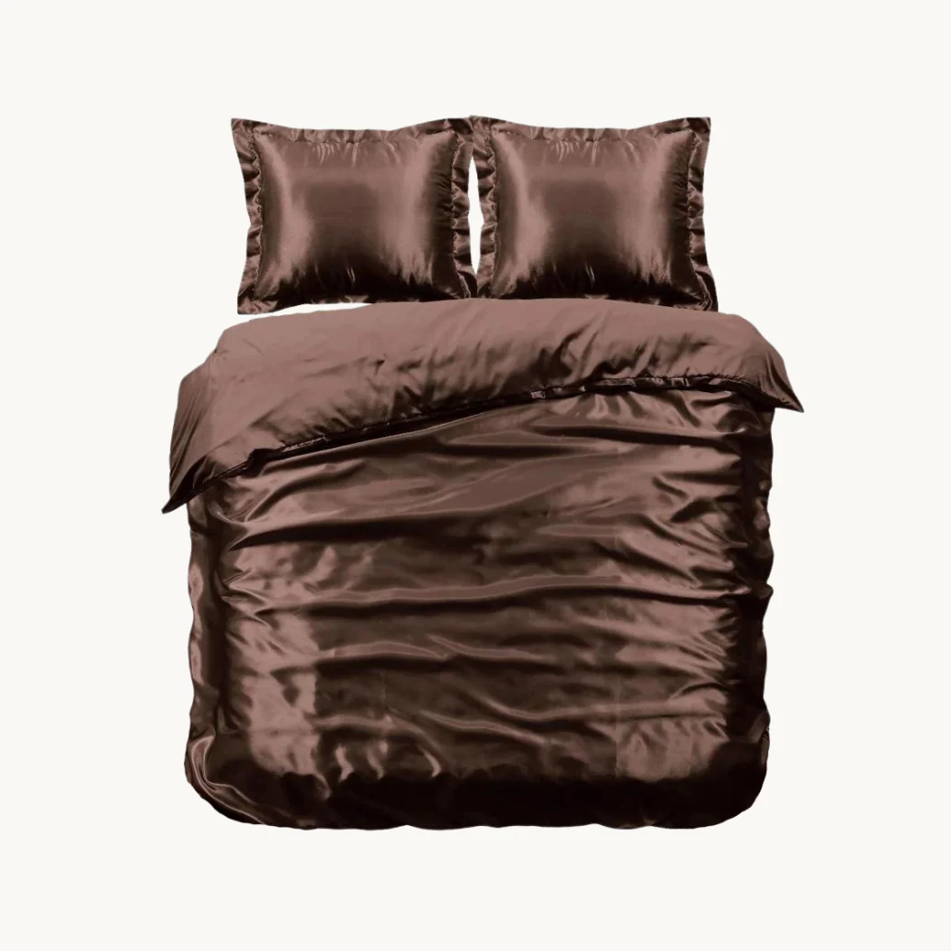 Dekbedovertrek Satijn™ Effen Luxurious Brons - Image 2