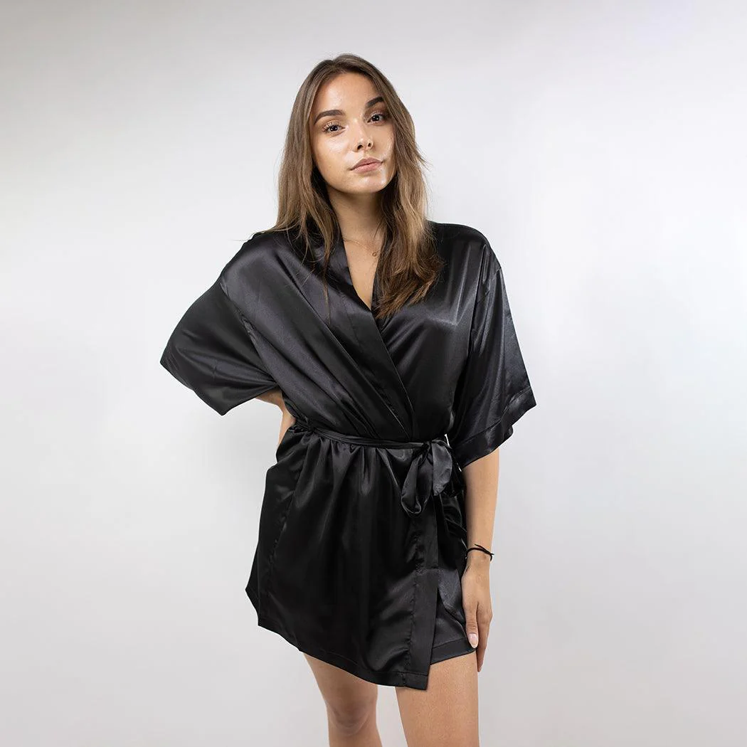 Soft Lounge Kimono Jet Black - Image 3