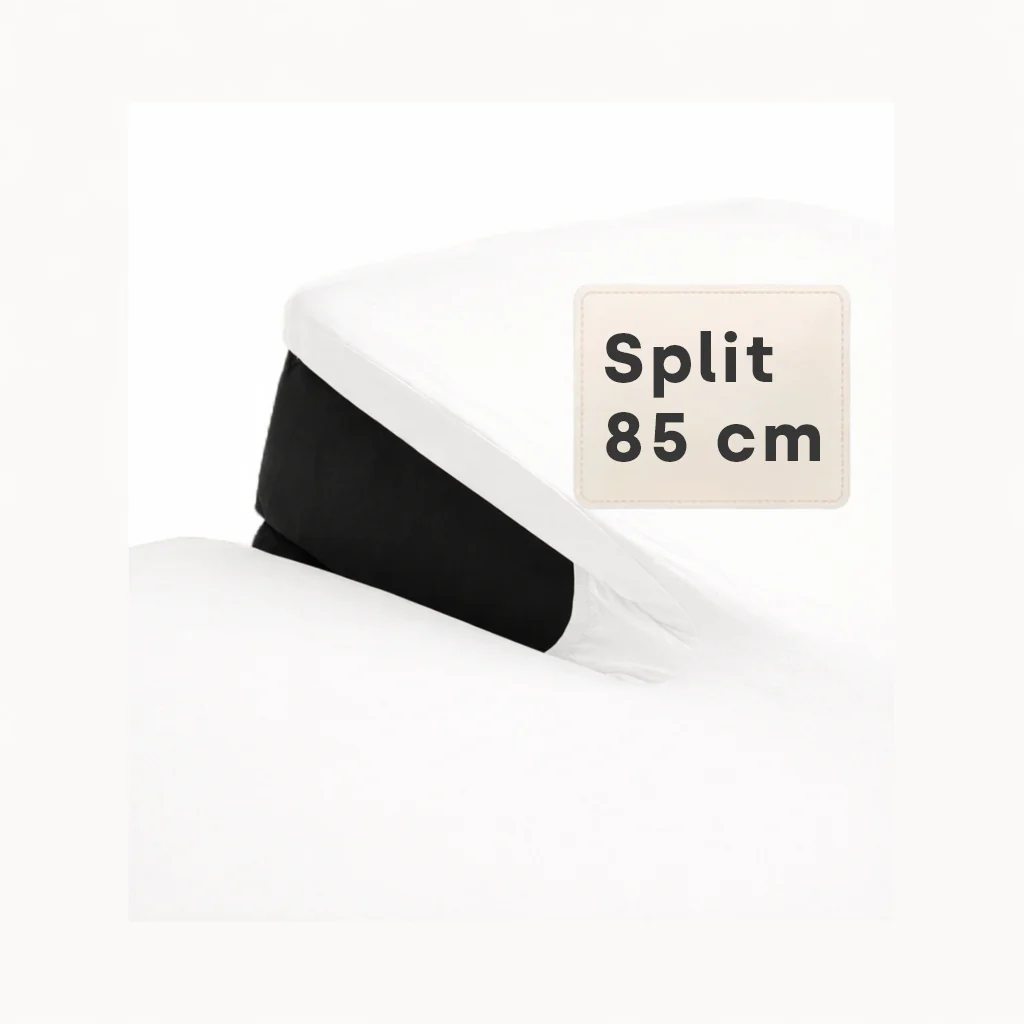 Splittopper Hoeslaken Premium Dubbel Jersey Katoen Wit - Image 7