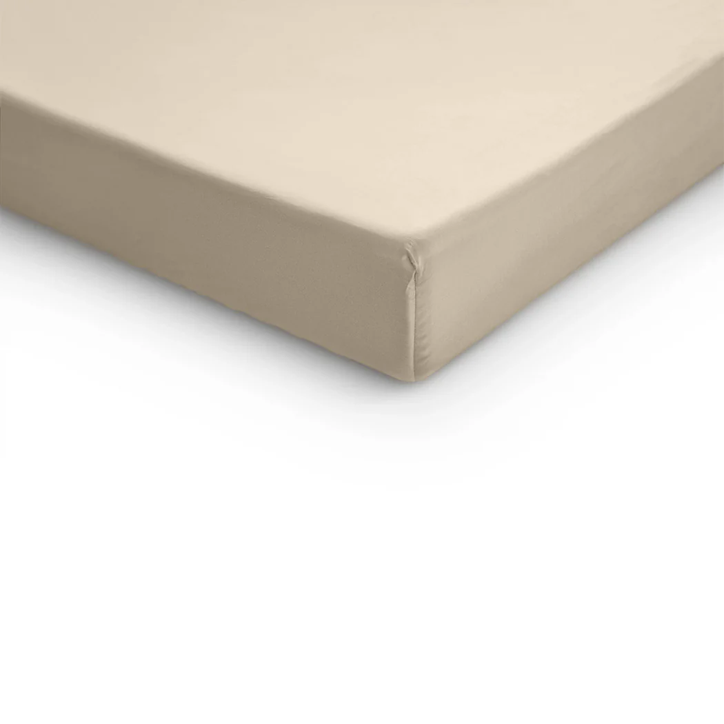 Topper Hoeslaken Katoen Satijn Premium Zand - Image 10