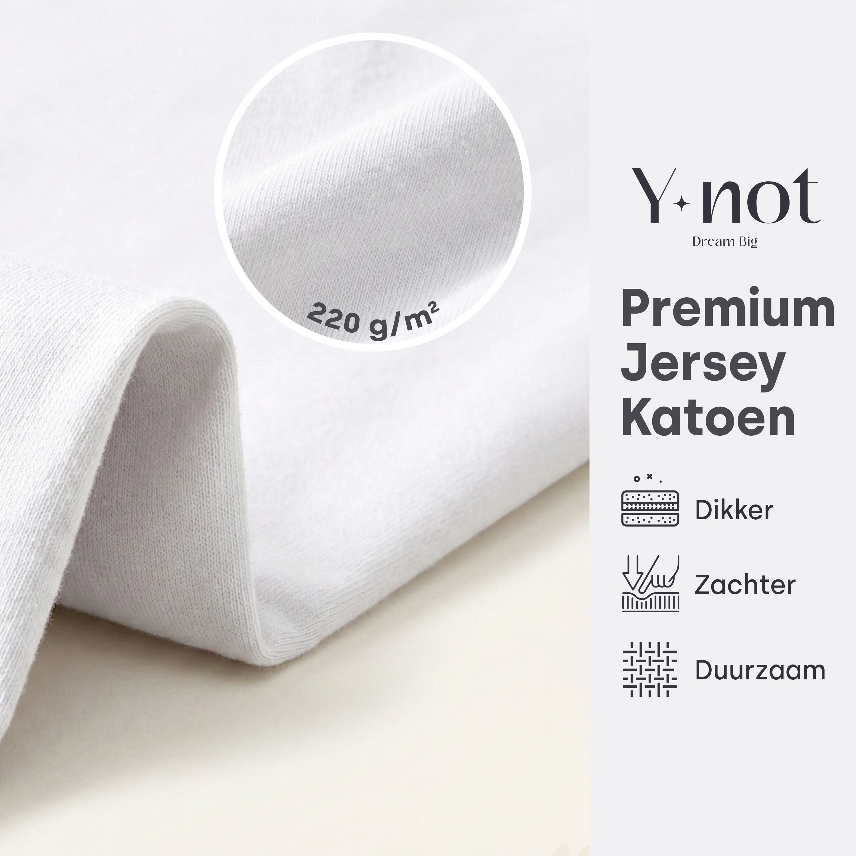 Topper Hoeslaken Premium Dubbel Jersey Katoen Wit - Image 6
