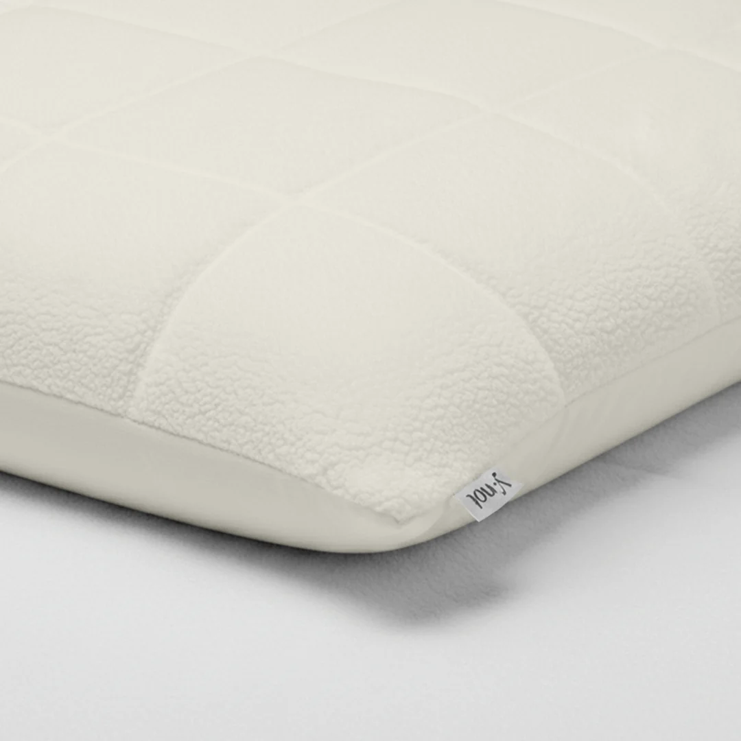 Y-NOT Kussenslopen Vol & Gevoerd Teddy Pearl White  2-Pack 60x70 cm - Image 4