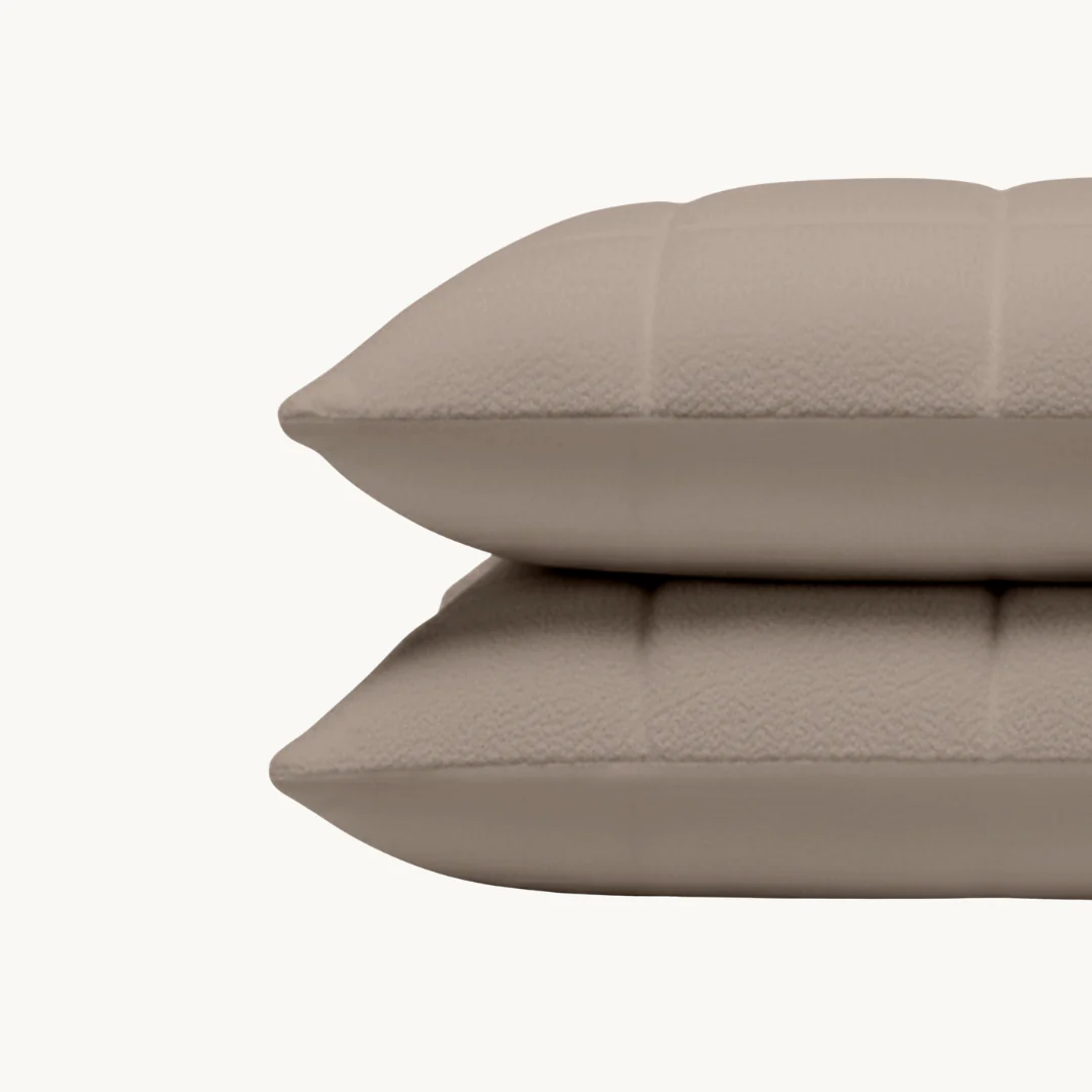 Y-NOT Kussenslopen Vol & Gevoerd Teddy Taupe/Grey 2-Pack 60x70 cm - Image 3
