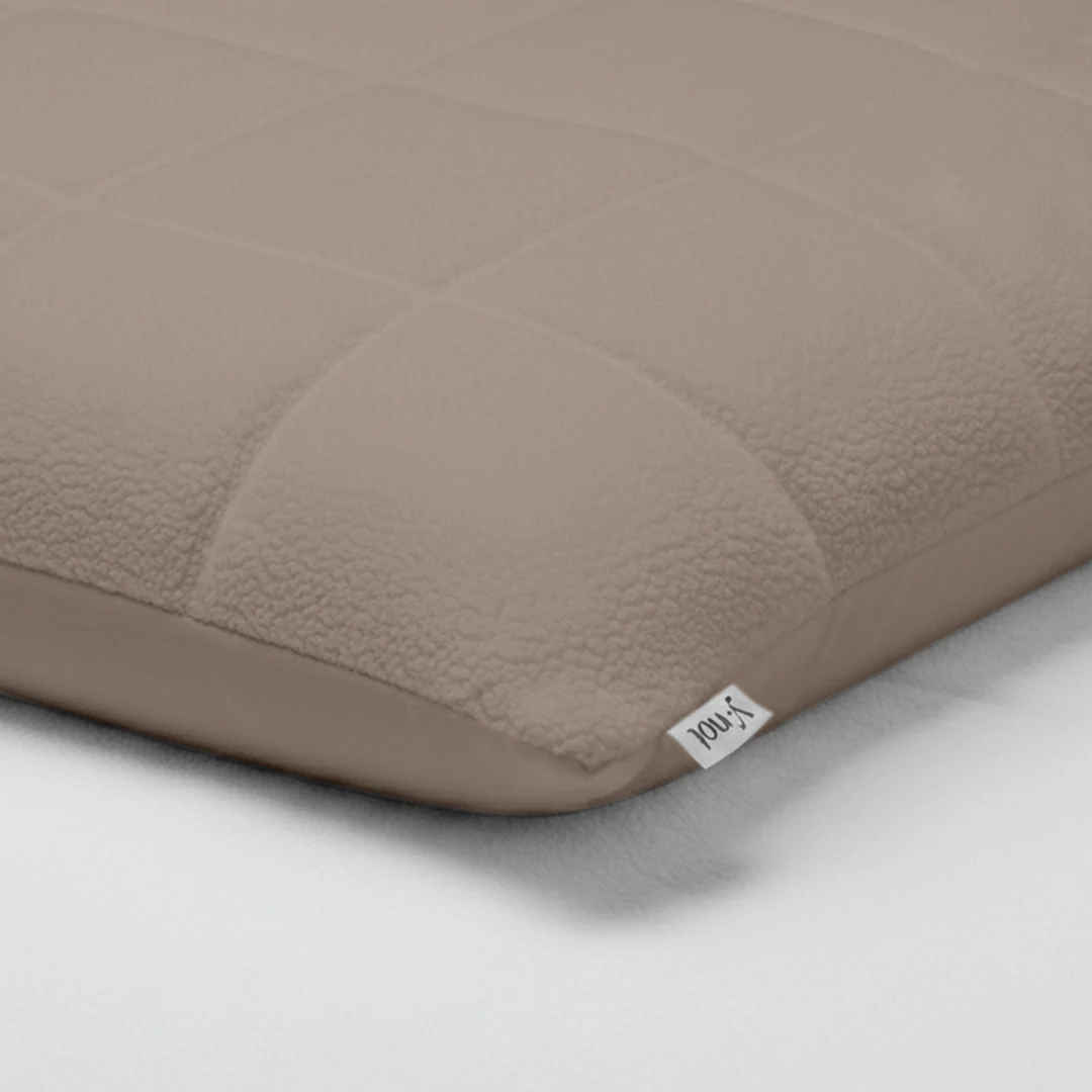 Y-NOT Kussenslopen Vol & Gevoerd Teddy Taupe/Grey 2-Pack 60x70 cm - Image 5