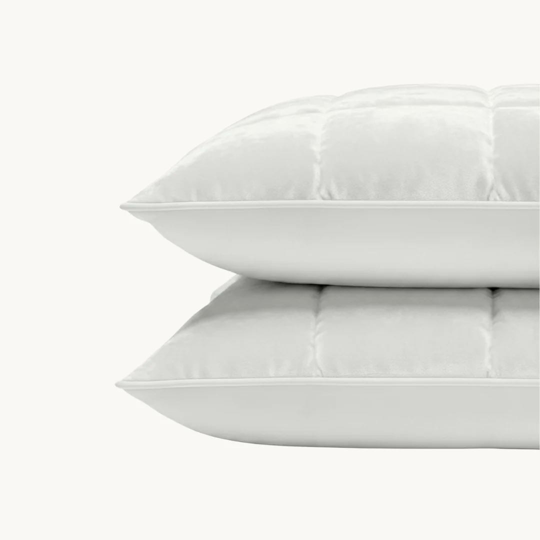 Y-NOT Kussenslopen Vol & Gevoerd Velvet Pearl White  2-Pack 60x70 cm - Image 3