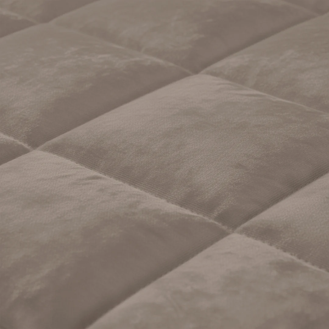 Y-NOT Kussenslopen Vol & Gevoerd Velvet Taupe/Grey 2-Pack 60x70 cm - Image 5