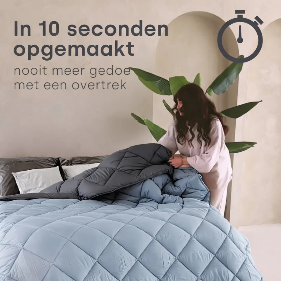 Y-NOT All Year Dekbed Licht Blauw / Antraciet - Image 7