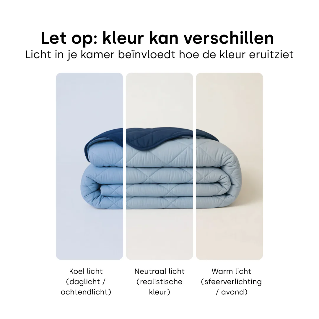Y-NOT All Year Dekbed Light Blue / Dark Blue - Image 10