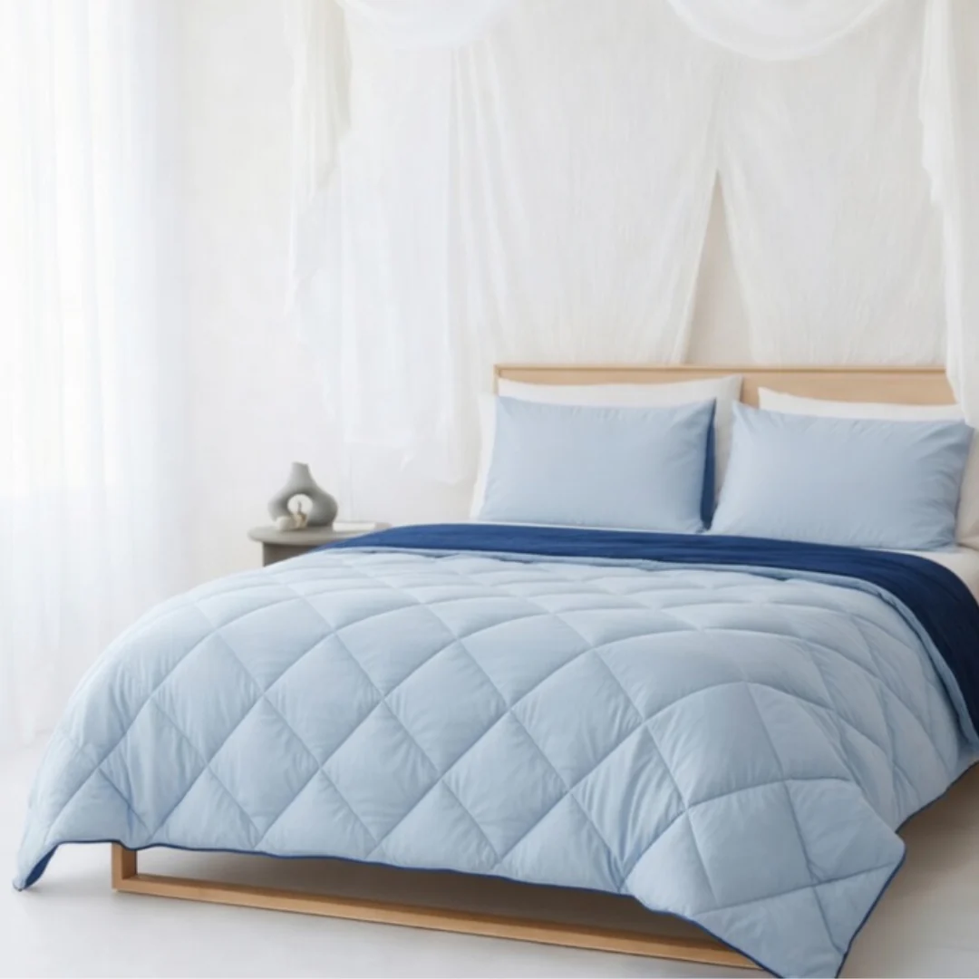 Y-NOT All Year Dekbed Light Blue / Dark Blue - Image 13