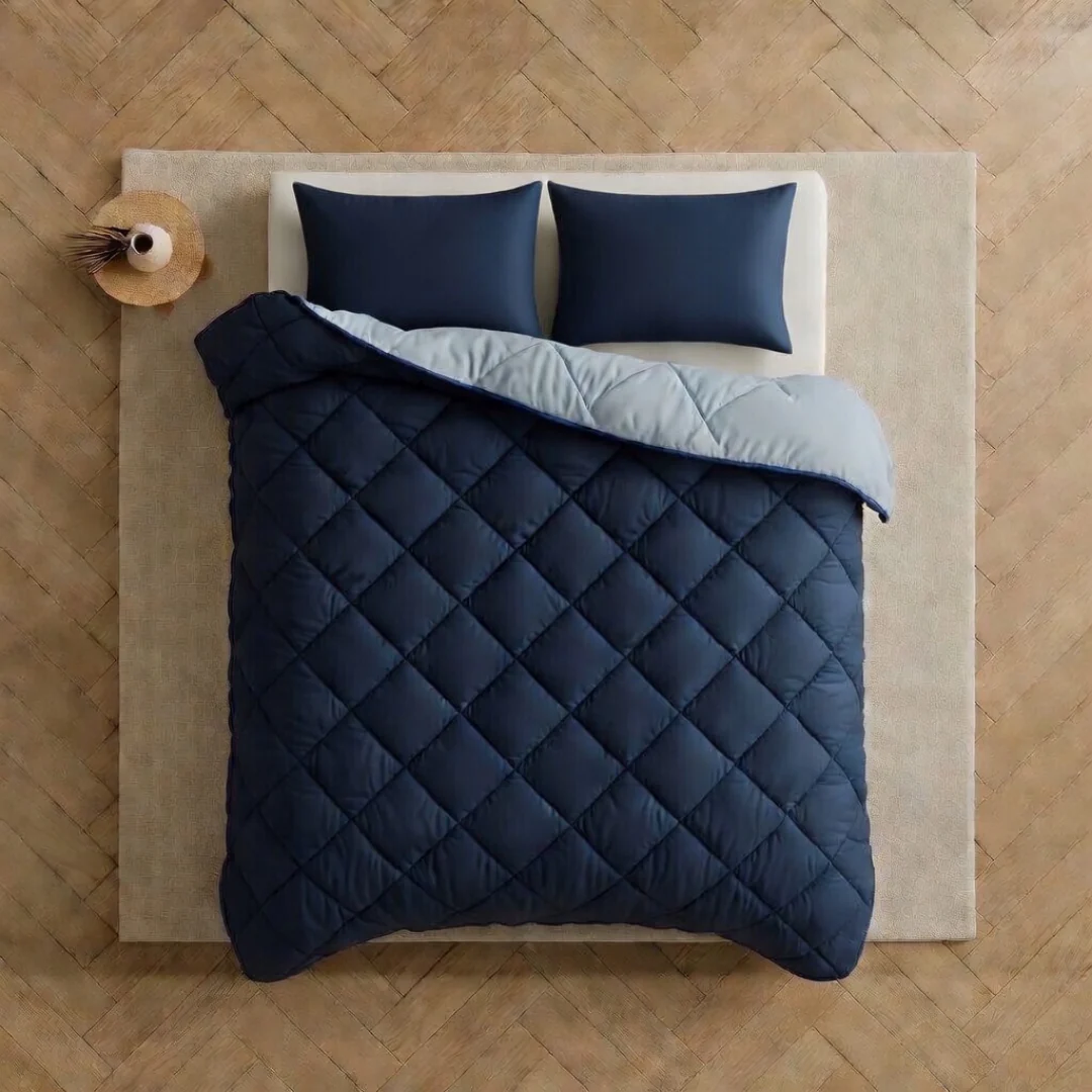 Y-NOT All Year Dekbed Light Blue / Dark Blue - Image 14