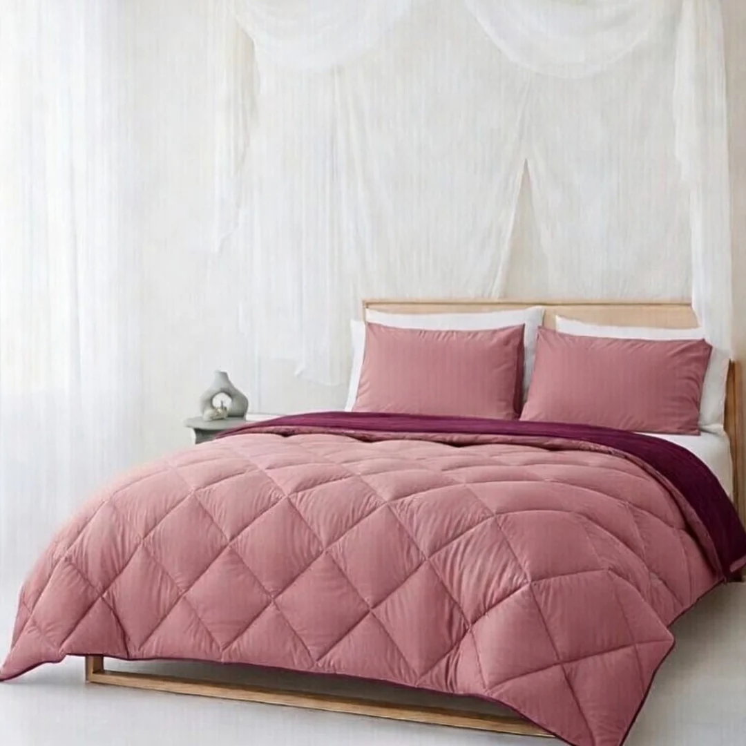 Y-NOT All Year Dekbed Plum / Old Pink - Image 13