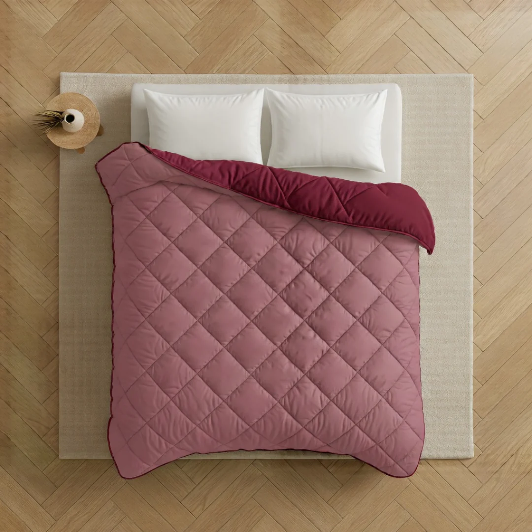 Y-NOT All Year Dekbed Plum / Old Pink - Image 5
