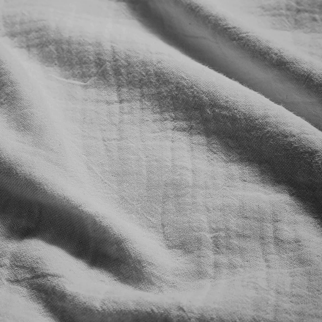 Bedsprei Mousseline 220TC Grey 270x230 cm - Image 4