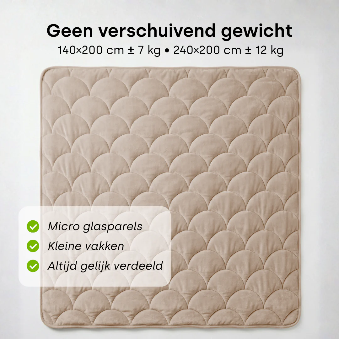 Y-NOT Verzwaringsdeken Velvet Taupe - Image 6