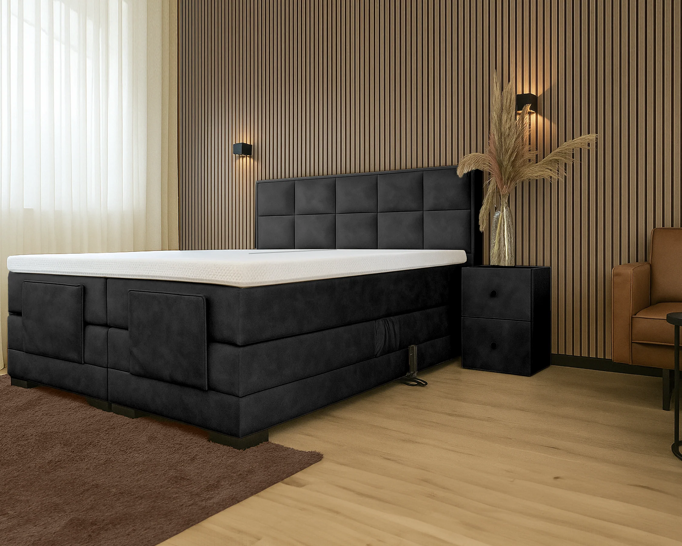 Y-NOT - Elektrische Boxspring - Cleo - Complete set - Nº30 Black - Image 3