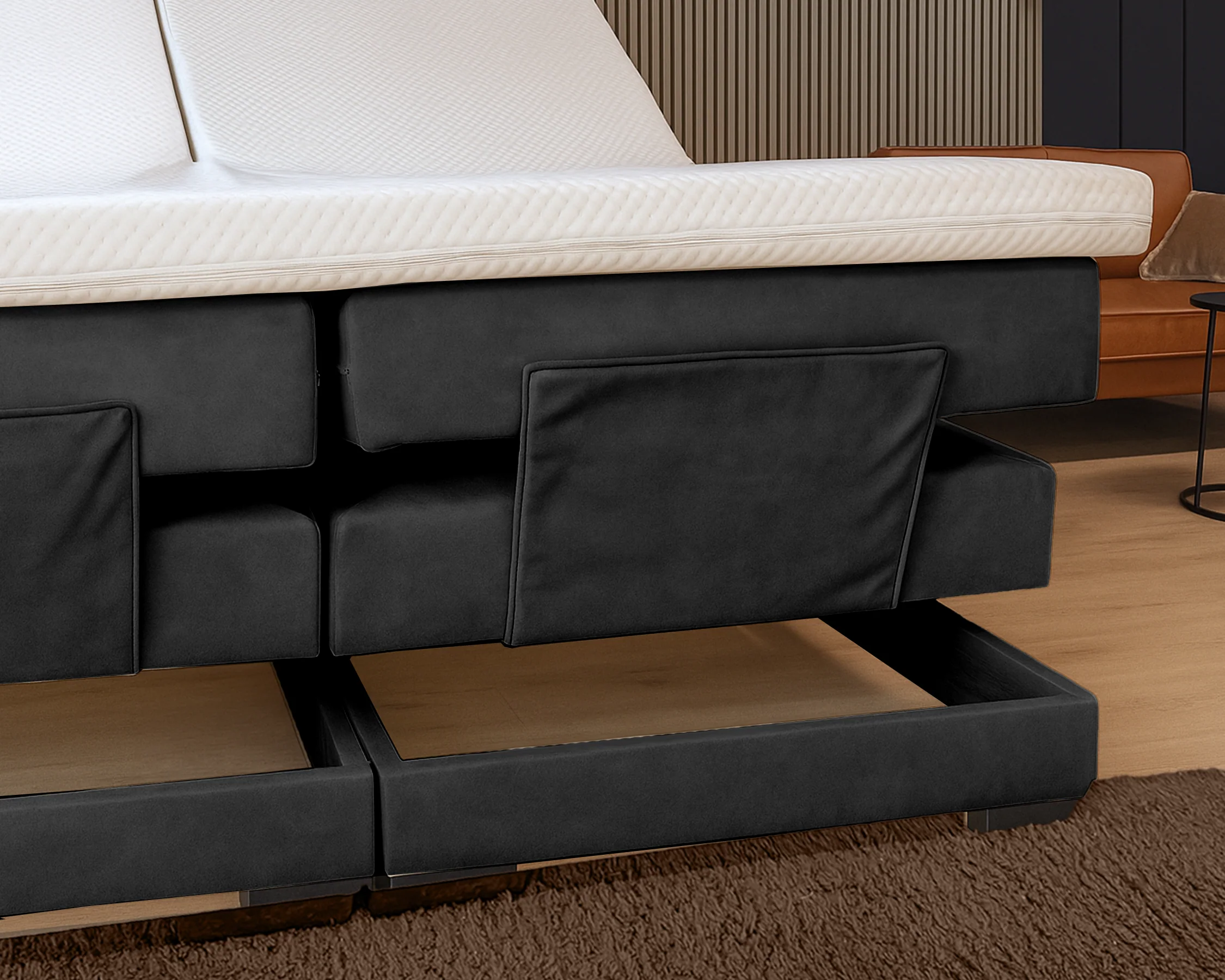 Y-NOT - Elektrische Boxspring - Cleo - Complete set - Nº30 Black - Image 6