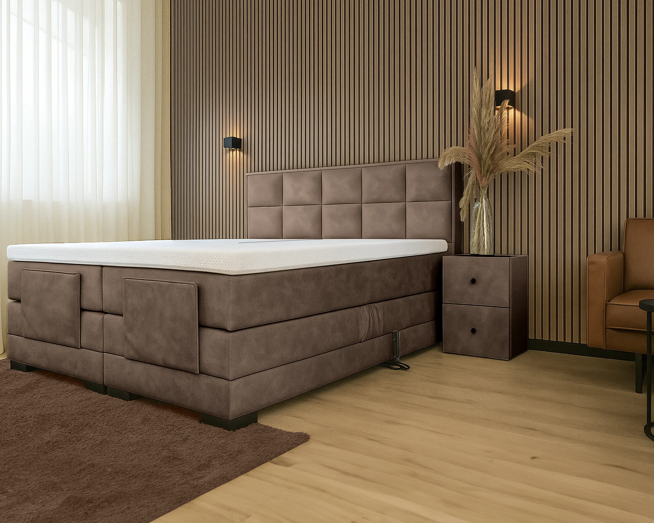Y-NOT - Elektrische Boxspring - Cleo - Complete set - Nº31 Taupe - Image 3