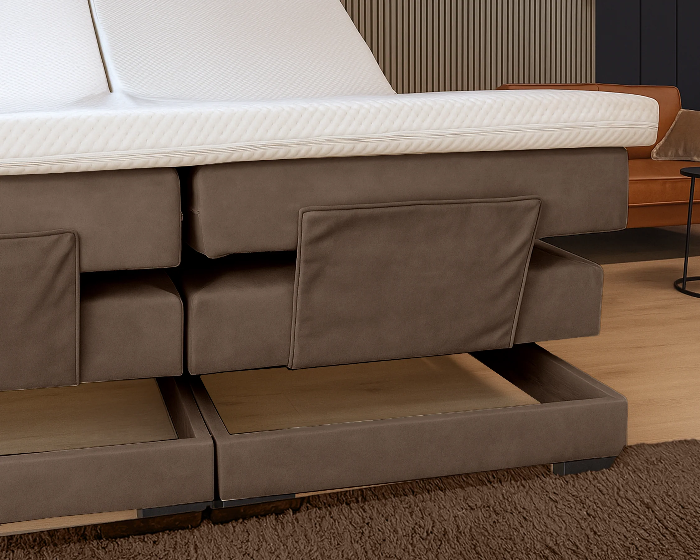 Y-NOT - Elektrische Boxspring - Cleo - Complete set - Nº31 Taupe - Image 6