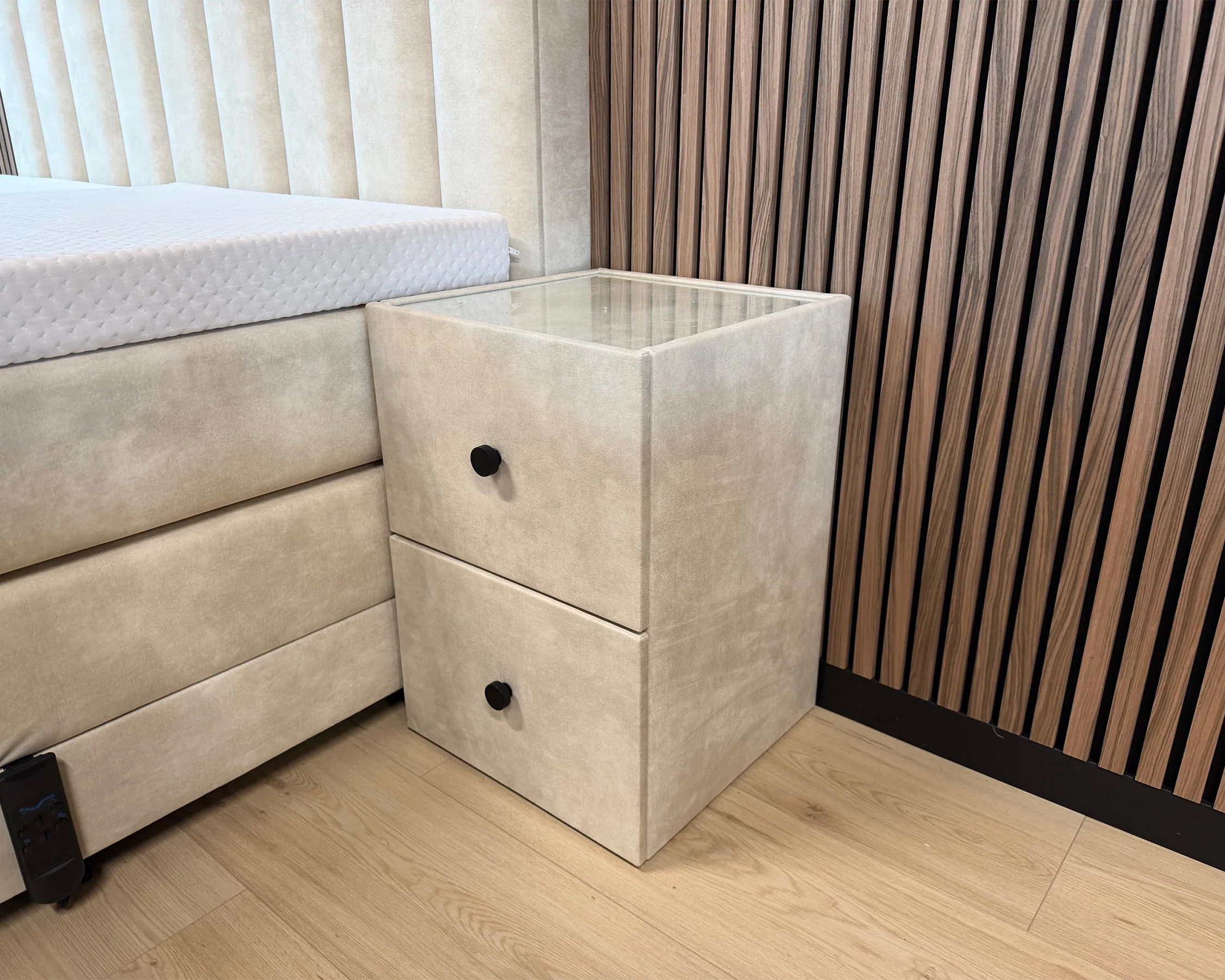 Y-NOT - Elektrische Boxspring - Japandi Rondo - Complete set - Nº29 Ivory - Image 6