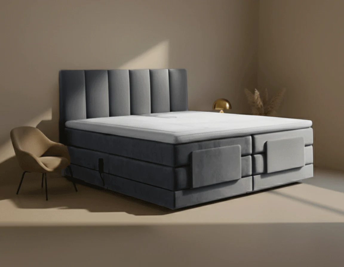 Y-NOT - Elektrische Boxspring - Lumière - Complete set - Nº19 Caviar Dark Gray - Image 6