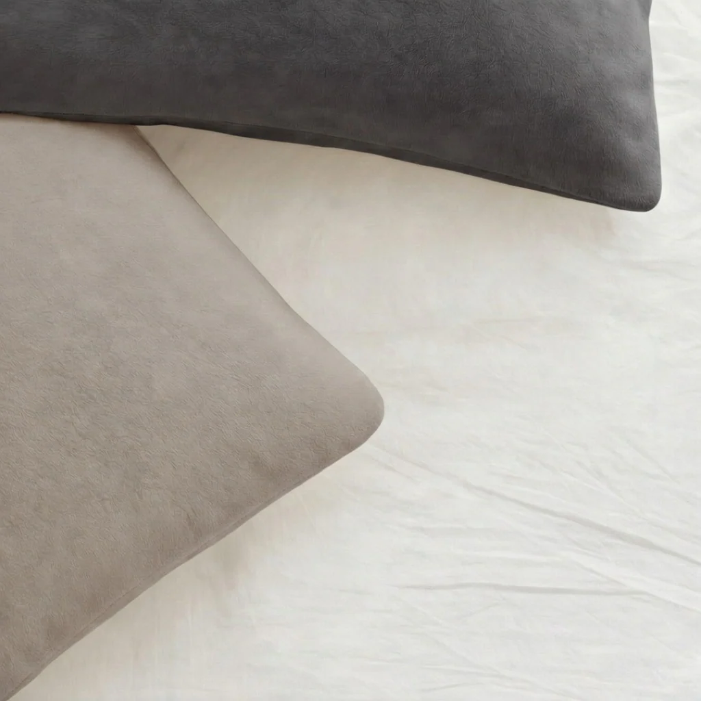 Y-NOT Kussenslopen Jersey Flannel Taupe/Antra 60x70 cm 2-pack - Image 2