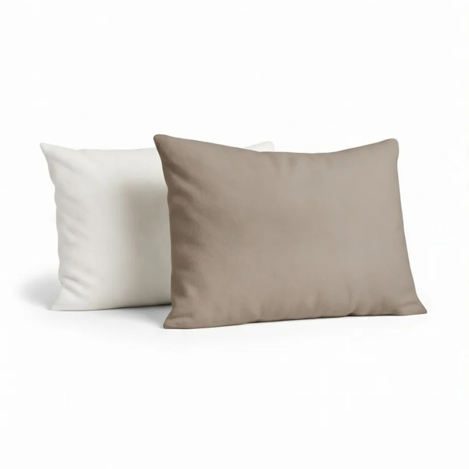 Y-NOT Kussenslopen Jersey Flannel Taupe/Creme 60x70 cm 2-pack